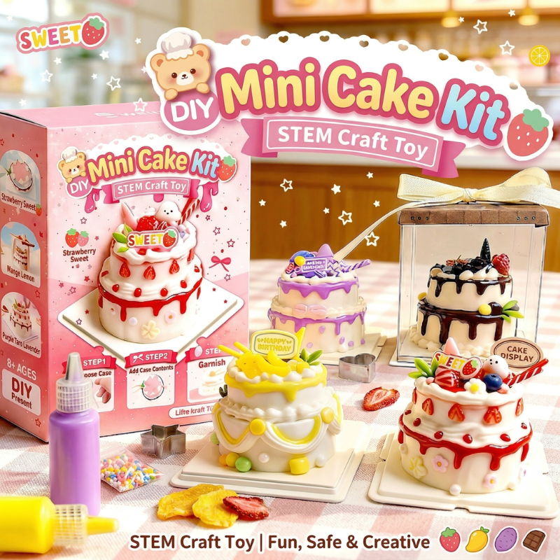 Mini Cake DIY Handmade Material Kit Cream Clay Handmade Toy Girl Birthday Gift