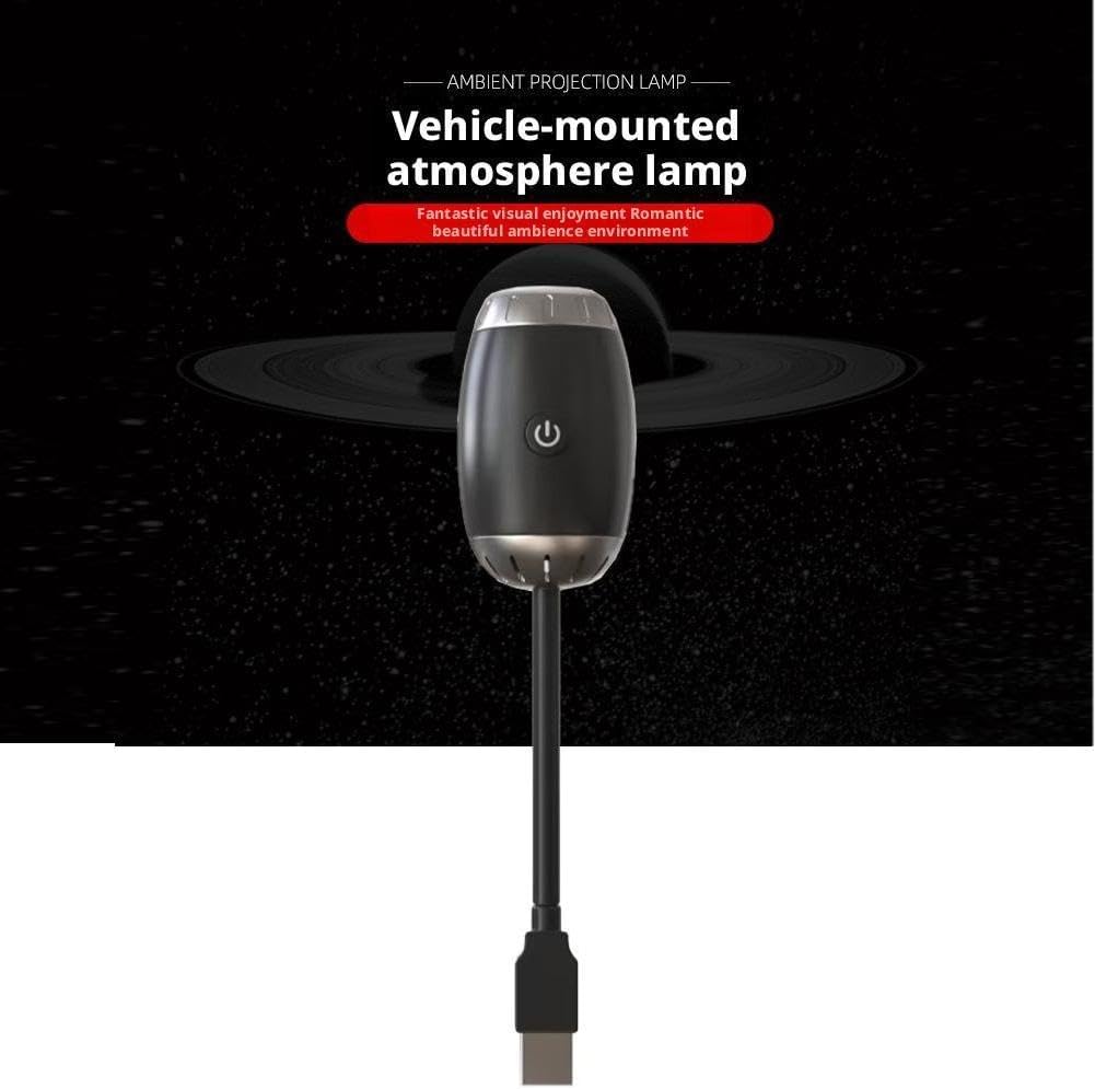 🚗USB Car Roof Star Projector Night Light with 360° Rotation & Flexible Gooseneck 🌟