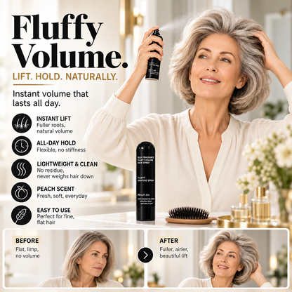 💁 LIMITED-TIME 50% OFF! Fluffy Hair Shaping Spray, Long Lasting Peach Scent Volumizing Hair Mist for All-Day Hold