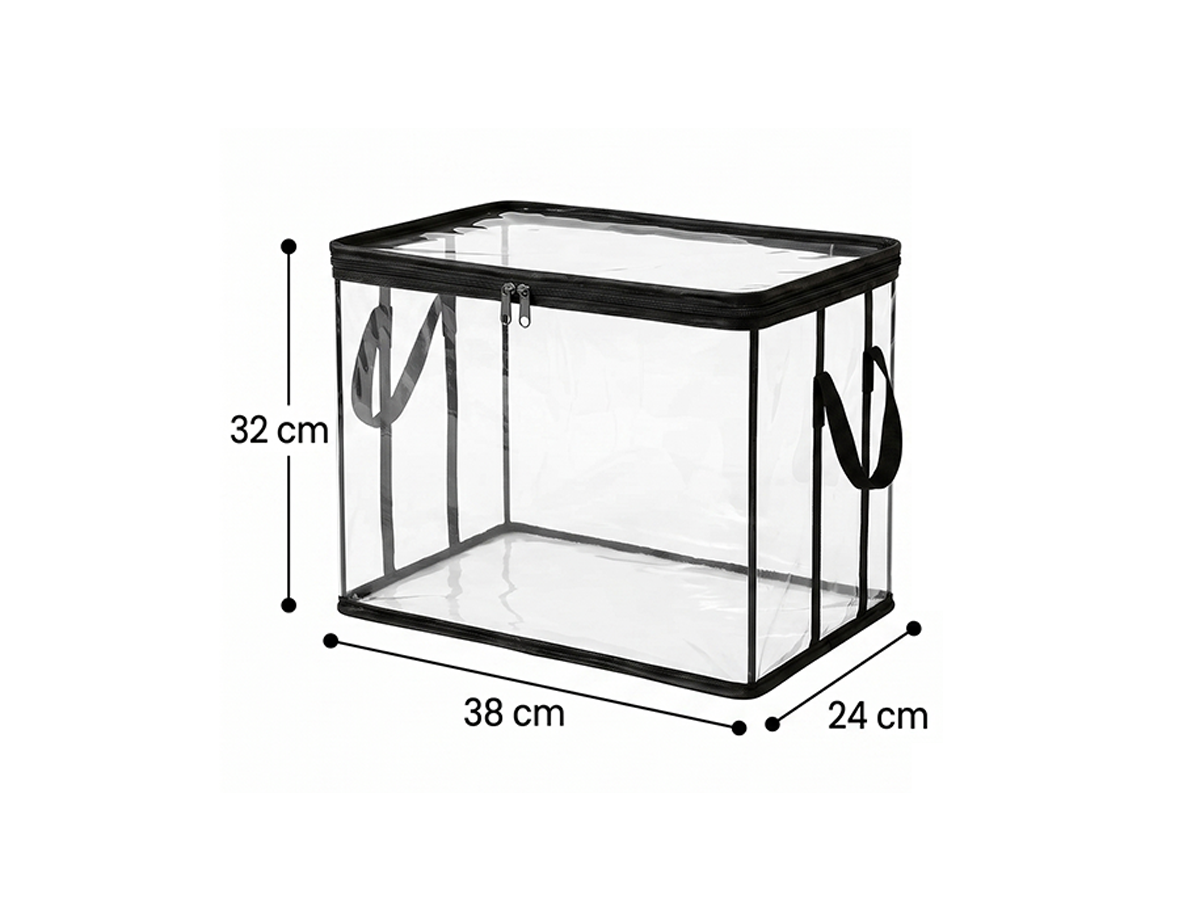 Large Heavy-Duty Thick Plastic Clear Storage Bag for Clothes, Moving & Storage