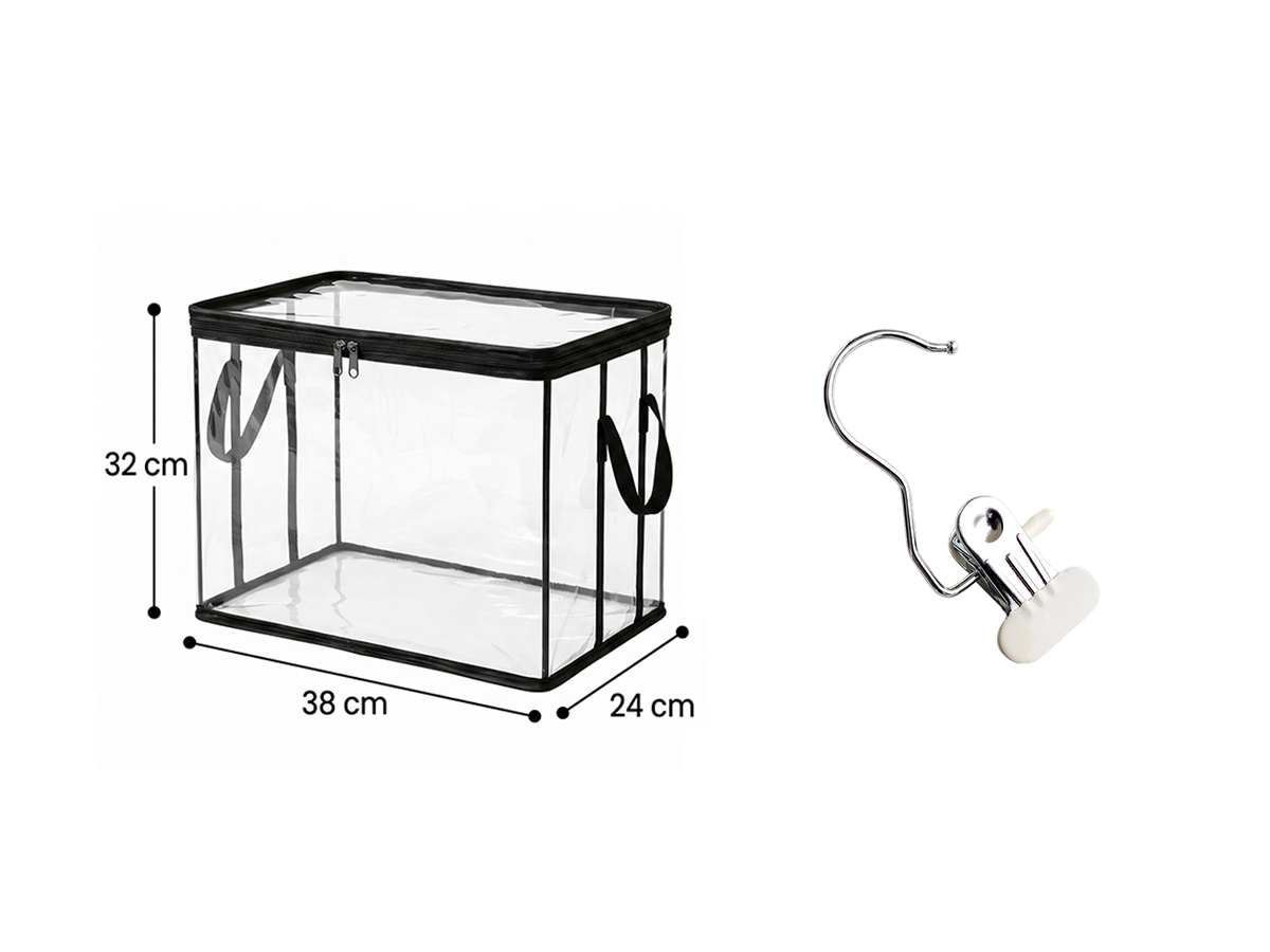 Large Heavy-Duty Thick Plastic Clear Storage Bag for Clothes, Moving & Storage