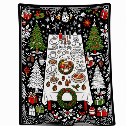 🎄 DIY Christmas Coloring Blanket – Washable Cozy Throw 🎨