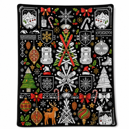 🎄 DIY Christmas Coloring Blanket – Washable Cozy Throw 🎨