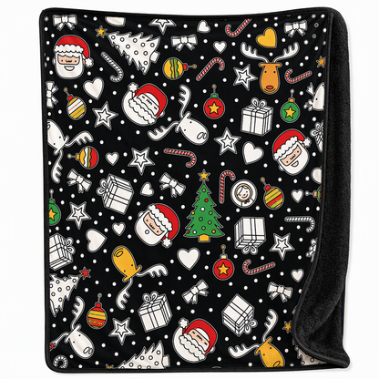 🎄 DIY Christmas Coloring Blanket – Washable Cozy Throw 🎨